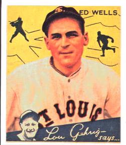 1985 Galasso 1934 Goudey (reprint) #73 Ed Wells Front