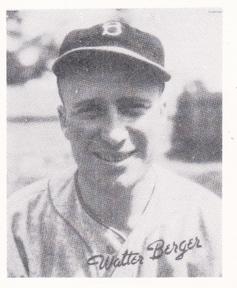 1988 Galasso 1936 Goudey Reprint #1 Wally Berger Front