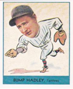 1985 Galasso 1938 Goudey Heads Up (reprint) #251 Bump Hadley Front