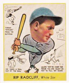 1985 Galasso 1938 Goudey Heads Up (reprint) #285 Rip Radcliff Front