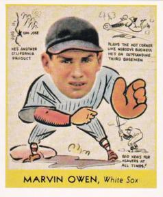 1985 Galasso 1938 Goudey Heads Up (reprint) #287 Marvin Owen Front
