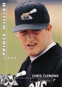1995 Multi-Ad Prince William Cannons #17 Chris Clemons Front