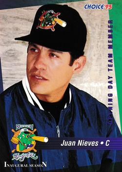1995 Choice Norwich Navigators #NNO Juan Nieves Front