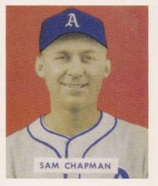 1988 1949 Bowman Reprint #112 Sam Chapman Front