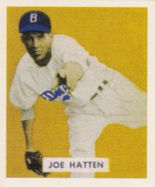 1988 1949 Bowman Reprint #116 Joe Hatten Front
