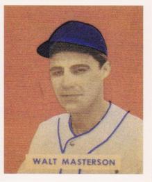 1988 1949 Bowman Reprint #157 Walt Masterson Front