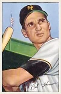 1987 Card Collectors 1952 Bowman Reprint #2 Bobby Thomson Front