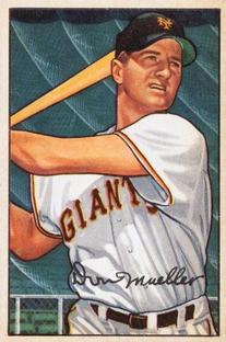 1987 Card Collectors 1952 Bowman Reprint #18 Don Mueller Front