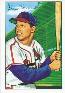 1987 Card Collectors 1952 Bowman Reprint #196 Stan Musial Front