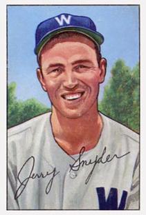 1987 Card Collectors 1952 Bowman Reprint #246 Jerry Snyder Front