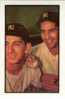 1983 Card Collectors 1953 Bowman Color Reprint #93 Billy Martin / Phil Rizzuto Front