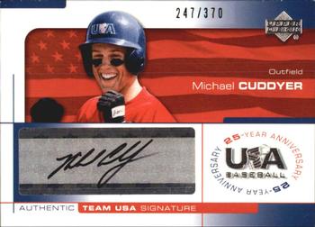 2004 Upper Deck USA 25th Anniversary - Signatures Black Ink #CUD Michael Cuddyer Front