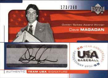 2004 Upper Deck USA 25th Anniversary - Signatures Black Ink #MAG Dave Magadan Front