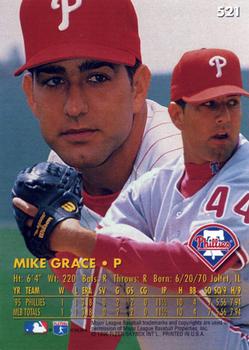 1996 Ultra #521 Mike Grace Back