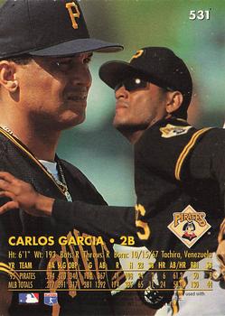 1996 Ultra #531 Carlos Garcia Back