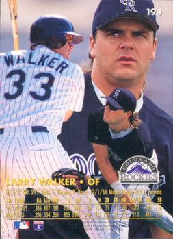 1996 Ultra #194 Larry Walker Back