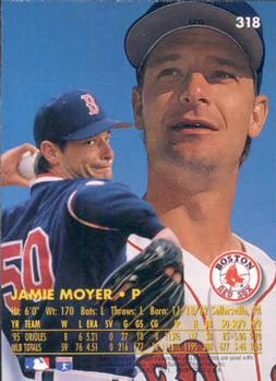 1996 Ultra #318 Jamie Moyer Back