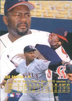 1996 Ultra #34 Lee Smith Back