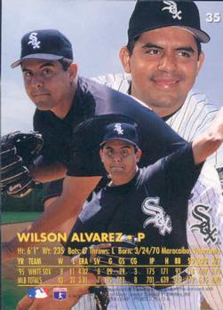 1996 Ultra #35 Wilson Alvarez Back