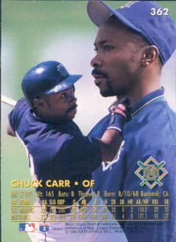 1996 Ultra #362 Chuck Carr Back