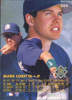 1996 Ultra #365 Mark Loretta Back