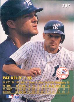 1996 Ultra #387 Pat Kelly Back