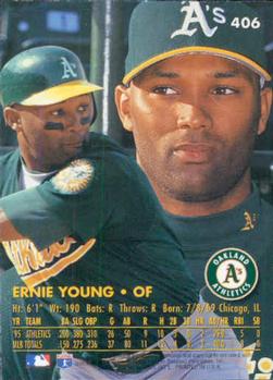 1996 Ultra #406 Ernie Young Back