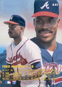 1996 Ultra #441 Fred McGriff Back