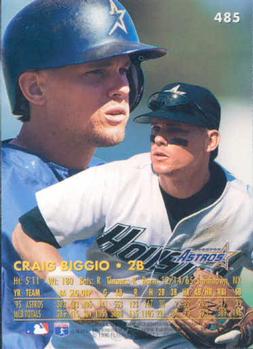 1996 Ultra #485 Craig Biggio Back