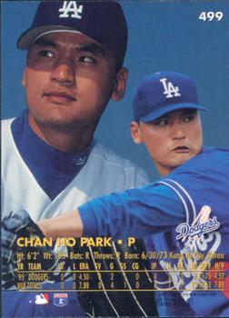 1996 Ultra #499 Chan Ho Park Back