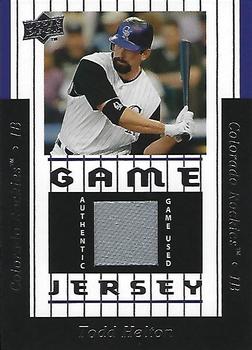 2008 Upper Deck - 1997 UD Game Jersey #97-TH Todd Helton Front