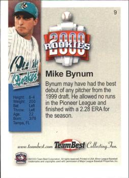 2000 Team Best Rookies #9 Mike Bynum Back