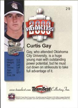 2000 Team Best Rookies #29 Curtis Gay Back