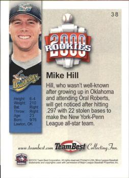 2000 Team Best Rookies #38 Mike Hill Back