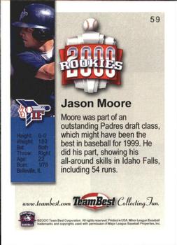 2000 Team Best Rookies #59 Jason Moore Back