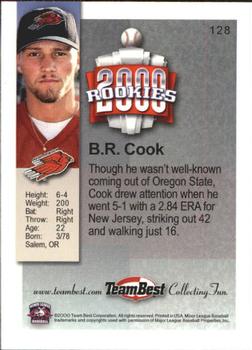 2000 Team Best Rookies #128 B.R. Cook Back