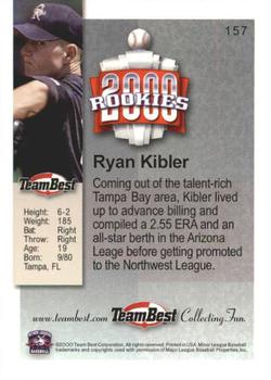 2000 Team Best Rookies #157 Ryan Kibler Back