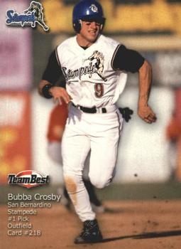 2000 Team Best Rookies #218 Bubba Crosby Front