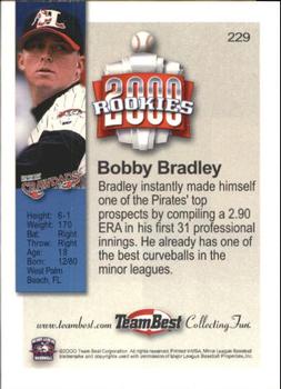 2000 Team Best Rookies #229 Bobby Bradley Back