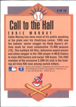 1996 Ultra - Call to the Hall #6 Eddie Murray Back