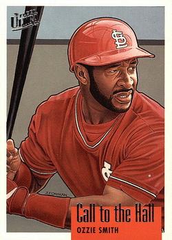 1996 Ultra - Call to the Hall #9 Ozzie Smith Front
