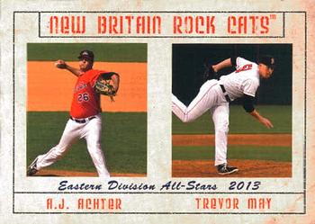 2013 Grandstand Eastern League All-Stars #17 A.J. Achter / Trevor May Front