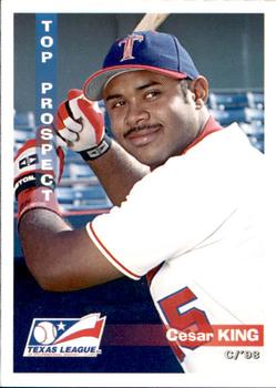 1998 Grandstand Texas League Top Prospects #NNO Cesar King Front
