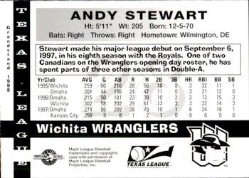 1998 Grandstand Texas League Top Prospects #NNO Andy Stewart Back