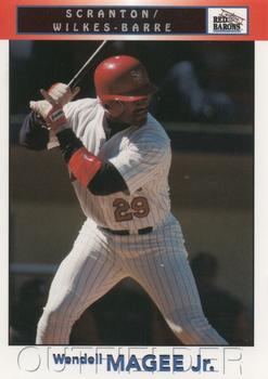 1999 Blueline Scranton/Wilkes-Barre Red Barons #23 Wendell Magee Jr. Front