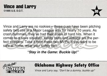 1995 Tulsa Drillers #30 Vince & Larry Back
