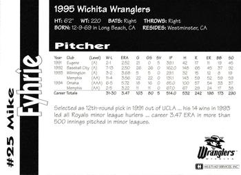 1995 Multi-Ad Wichita Wranglers #NNO Mike Fyhrie Back