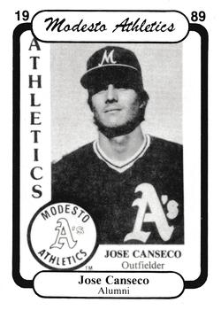 1989 Chong Modesto A's #34 Jose Canseco Front