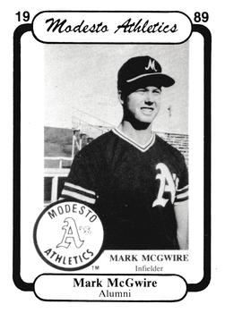 1989 Chong Modesto A's #35 Mark McGwire Front