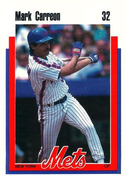 1989 Kahn's New York Mets #NNO Mark Carreon Front